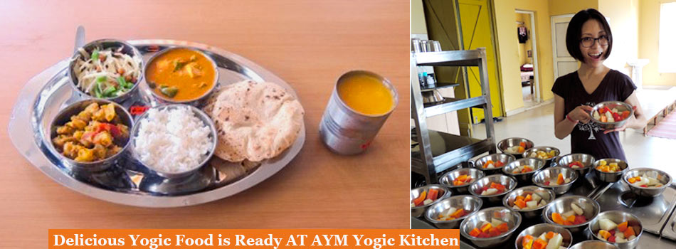 Yogic food at AYM